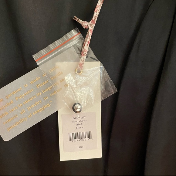 NWT $525 LoveShackFancy Garcia Mini Dress in Black Size 4 Revolve Net-A-Porter - Picture 13 of 13